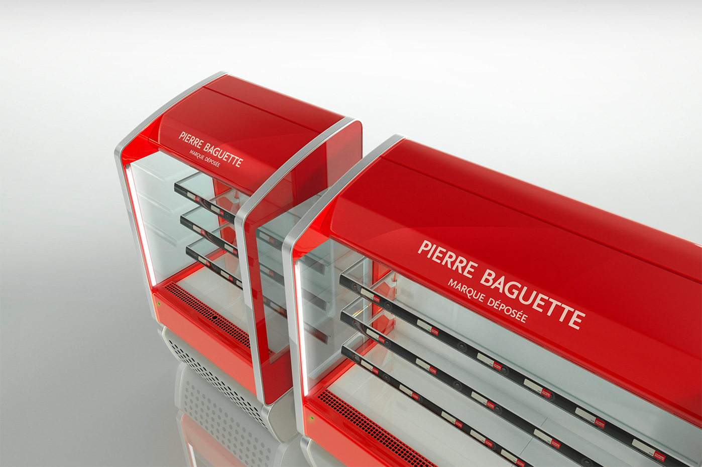 Detail chladničky Pierre Baguette | priemyselný dizajn | produktový dizajn | dizajn produktov | dizajn výrobkov